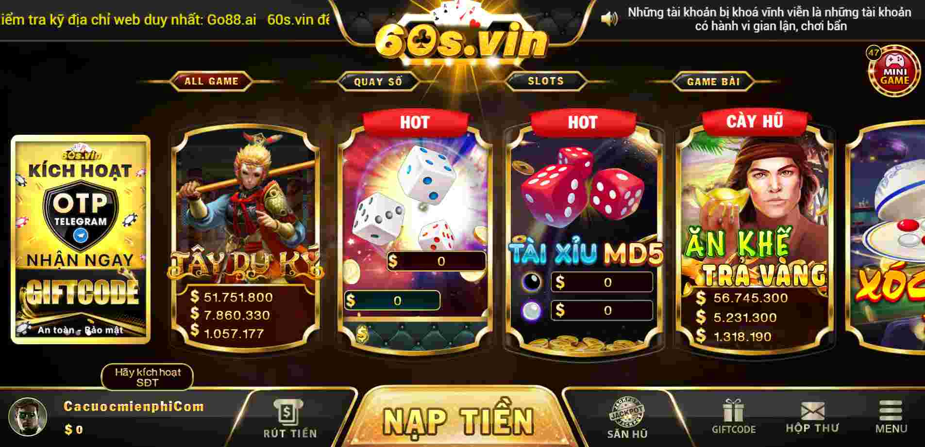 Công ty game H3bet đang tặng thưởng 50000 cho thành viên mới - H3bet