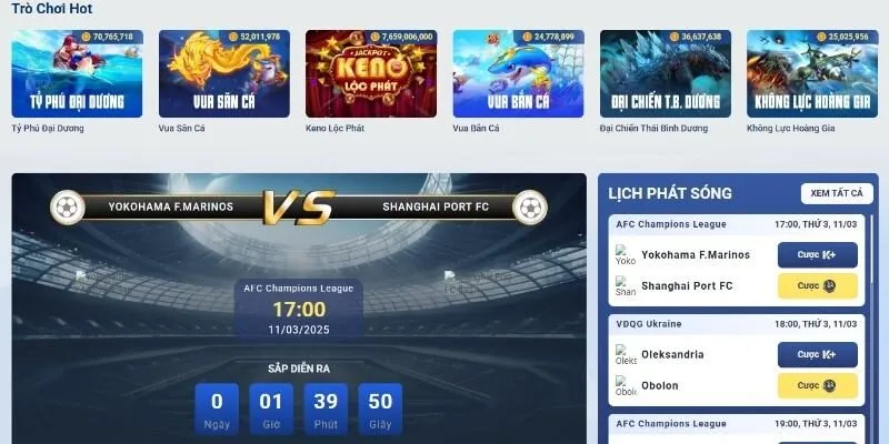 Danh mục sản phẩm của trang web cổng game thẻ bài Fm88 - Fm88